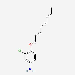 B1667403 Aniline, 3-chloro-4-(octyloxy)- CAS No. 13738-22-2