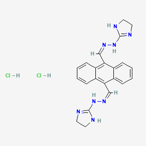 molecular formula C22H24Cl2N8 B1667429 盐酸比散特伦 CAS No. 71439-68-4