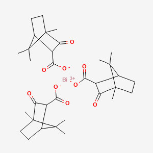 molecular formula C33H45BiO9 B1667446 樟脑碳酸铋 CAS No. 19495-28-4