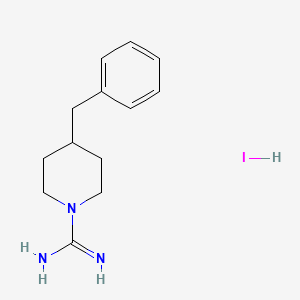 molecular formula C13H20IN3 B1667476 4-苄基哌啶-1-甲酰胺氢碘酸盐 CAS No. 849776-40-5
