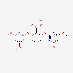 molecular formula C19H17N4NaO8 B1667525 Bispyribac-sodium CAS No. 125401-92-5
