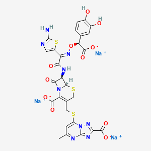 molecular formula C28H20N9Na3O11S3 B1667549 Antibiotic M 14659 CAS No. 114627-37-1