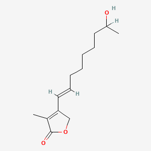 molecular formula C14H22O3 B1667562 阿佩诺内酯 B CAS No. 148077-11-6