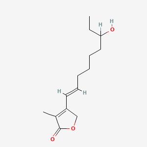 molecular formula C14H22O3 B1667563 阿佩诺内酯 C CAS No. 148077-12-7