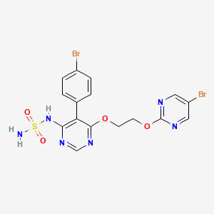 molecular formula C16H14Br2N6O4S B1667571 阿普罗西坦 CAS No. 1103522-45-7