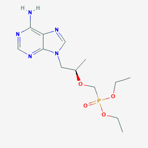 molecular formula C₁₃H₂₂N₅O₄P B016676 (R)-9-[2-(二乙基膦酰甲氧基)丙基]腺嘌呤 CAS No. 180587-75-1