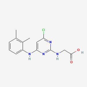 molecular formula C14H15ClN4O2 B1667608 Aronixil CAS No. 86627-15-8