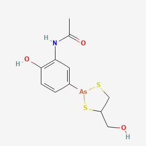 molecular formula C11H14AsNO3S2 B1667615 阿斯蒂诺 CAS No. 119-96-0