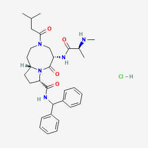 molecular formula C32H44ClN5O4 B1667665 克塞那潘盐酸盐 CAS No. 1071992-57-8