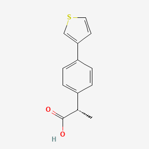 molecular formula C13H12O2S B1667680 阿替洛芬，(S)- CAS No. 678173-92-7