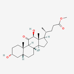 B1667696 Methyl (R)-4-((3R,5R,8S,9S,10S,12S,13R,14S,17R)-3,12-dihydroxy-10,13-dimethyl-11-oxohexadecahydro-1H-cyclopenta[a]phenanthren-17-yl)pentanoate CAS No. 20231-68-9