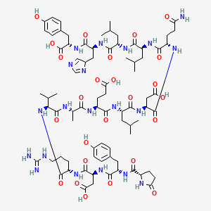 molecular formula C79H116N20O25 B1667727 焦谷氨酰肽 bam-1745 CAS No. 133136-47-7