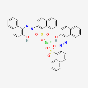 molecular formula C40H26BaN4O8S2 B1667751 颜料红 49:1 CAS No. 1103-38-4