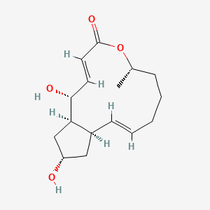 molecular formula C16H24O4 B1667776 brefeldin A CAS No. 20350-15-6