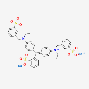 molecular formula C37H34N2Na2O9S3 B1667792 Brilliant Blue FCF CAS No. 3844-45-9