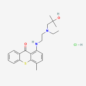 molecular formula C22H29ClN2O3S B1667862 盐酸贝坎通 CAS No. 5591-22-0