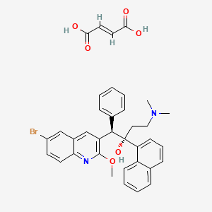 molecular formula C36H35BrN2O6 B1667904 富马酸贝达喹啉 CAS No. 845533-86-0