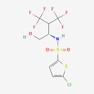 molecular formula C9H8ClF6NO3S2 B1667913 Begacestat CAS No. 769169-27-9