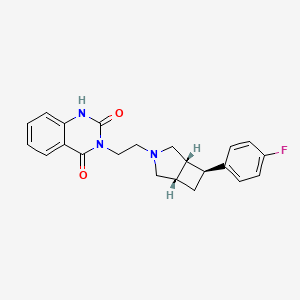 molecular formula C22H22FN3O2 B1667915 Belaperidone CAS No. 208661-17-0