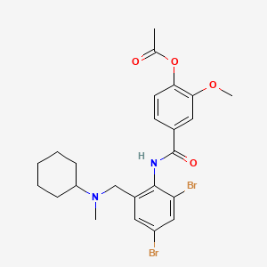 molecular formula C24H28Br2N2O4 B1667943 溴伐那新 CAS No. 54340-61-3