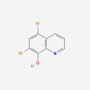 molecular formula C9H5Br2NO B1667947 溴羟喹啉 CAS No. 521-74-4