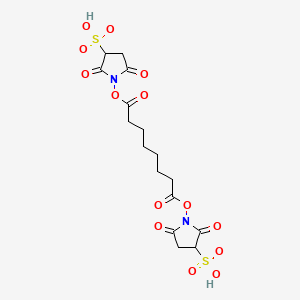 molecular formula C16H20N2O14S2 B1667958 Bis(sulfosuccinimidyl)suberate CAS No. 82436-77-9