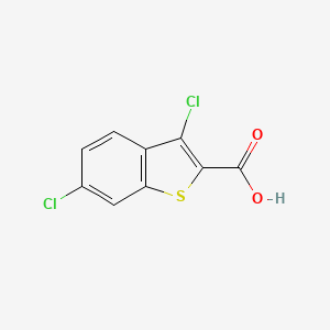 molecular formula C9H4Cl2O2S B1667960 3,6-Dichloro-1-benzothiophene-2-carboxylic acid CAS No. 34576-94-8