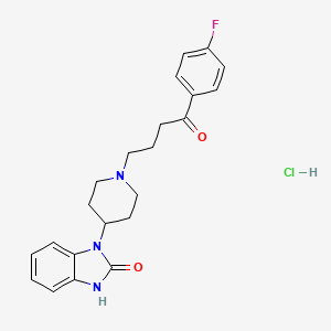 molecular formula C22H25ClFN3O2 B1668003 盐酸苯哌醇 CAS No. 74298-73-0
