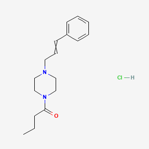 molecular formula C17H25ClN2O B1668020 1-丁酰-4-肉桂酰哌嗪 CAS No. 17730-82-4