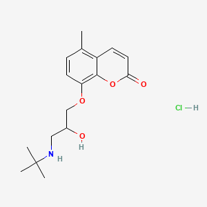 molecular formula C17H24ClNO4 B1668026 盐酸布库莫洛 CAS No. 36556-75-9