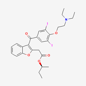 molecular formula C27H31I2NO5 B1668027 布地奥达隆 CAS No. 335148-45-3