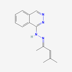 molecular formula C14H16N4 B1668030 1-(2-(1,3-二甲基-2-丁烯亚基)肼基)酞嗪 CAS No. 36798-79-5