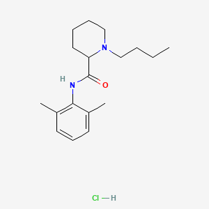 molecular formula C18H29ClN2O B1668058 盐酸布比卡因 CAS No. 14252-80-3