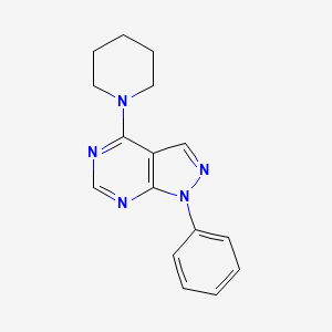 B1668064 1-phenyl-4-(piperidin-1-yl)-1H-pyrazolo[3,4-d]pyrimidine CAS No. 23000-46-6