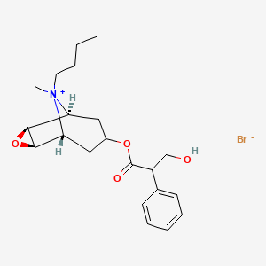 molecular formula C21H30BrNO4 B1668129 Scopolamine butylbromide CAS No. 149-64-4