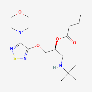 molecular formula C17H30N4O4S B1668141 丁酰噻吗洛尔 CAS No. 106351-79-5
