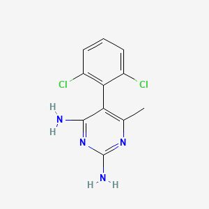 2,4-Pyrimidinediamine, 5-(2,6-dichlorophenyl)-6-methyl-