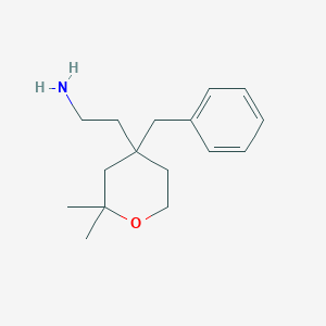 molecular formula C16H25NO B166816 2-(4-Benzyl-2,2-dimethyl-tetrahydro-pyran-4-yl)-ethylamine CAS No. 126318-00-1