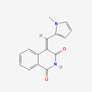 B1668166 4-[(1-Methyl-1H-pyrrol-2-yl)methylene]-1,3(2H,4H)-isoquinolinedione CAS No. 1104546-89-5