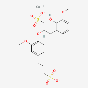 molecular formula C20H24CaO10S2 B1668223 Lignosulfonic acid, calcium salt CAS No. 8061-52-7
