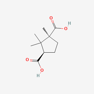 molecular formula C10H16O4 B1668248 (-)-Camphoric acid CAS No. 560-09-8