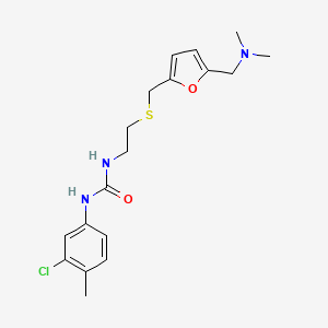 molecular formula C18H24ClN3O2S B1668270 1-(3-氯-4-甲基苯基)-3-{2-[({5-[(二甲氨基)甲基]-2-呋喃基}甲基)硫]乙基}脲 CAS No. 564475-13-4