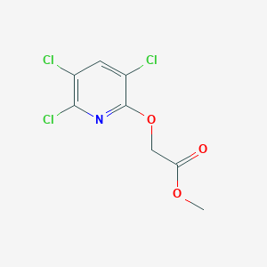 molecular formula C8H6Cl3NO3 B166828 Acetic acid, [(3,5,6-trichloro-2-pyridinyl)oxy]-, methyl ester CAS No. 60825-26-5
