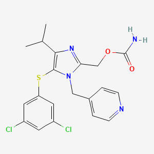 molecular formula C20H20Cl2N4O2S B1668280 卡普拉韦林 CAS No. 178979-85-6