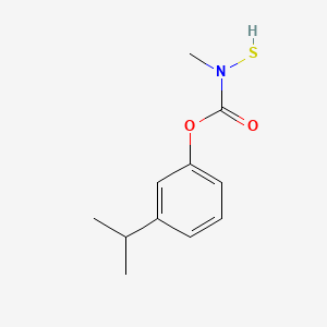 B1668310 Carbamic acid, N-mercapto-N-methyl-, m-isopropylphenyl ester CAS No. 101491-88-7
