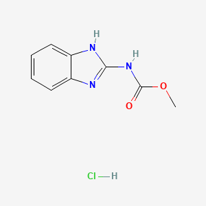 molecular formula C9H10ClN3O2 B1668343 苯达松盐酸盐 CAS No. 37574-18-8