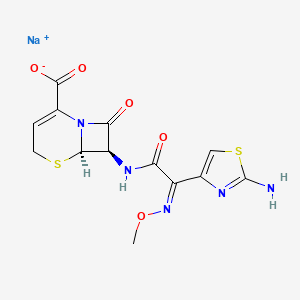 molecular formula C13H12N5NaO5S2 B1668363 头孢替唑钠 CAS No. 68401-82-1