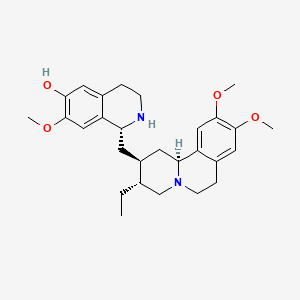 molecular formula C28H38N2O4 B1668388 头孢碱 CAS No. 5483-17-0