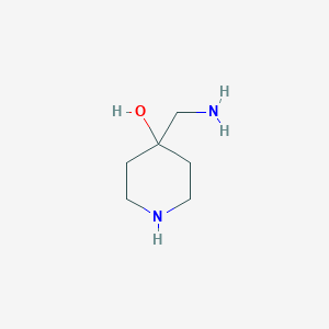 molecular formula C6H14N2O B166839 4-(Aminomethyl)piperidin-4-ol CAS No. 1249066-38-3