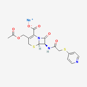 molecular formula C17H17N3NaO6S2+ B1668397 头孢吡啶钠 CAS No. 24356-60-3